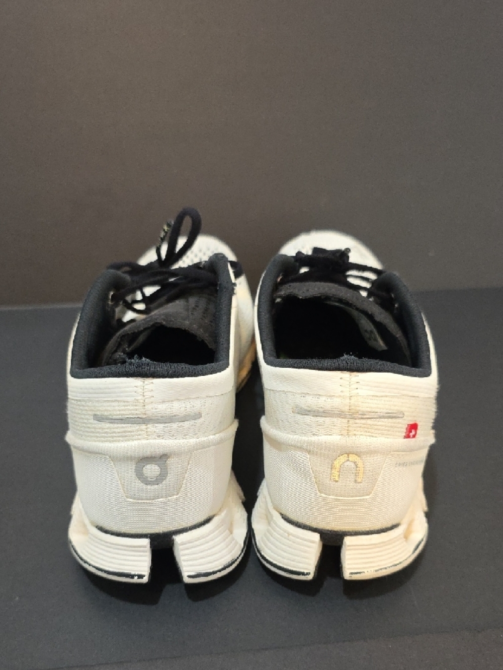 On Cloud X Running Womens Sneakers in Off-White with Black Accents Size 7 - Picture 3 of 10
